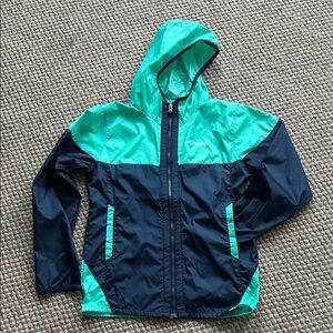 Columbia Kids' Teal and Navy Raincoat